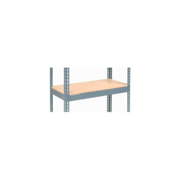 Global Equipment Additional Shelf Level Boltless Wood Deck 36"W x 12"D - Gray 601908C - main